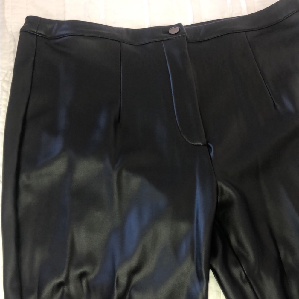 plus size leather pants